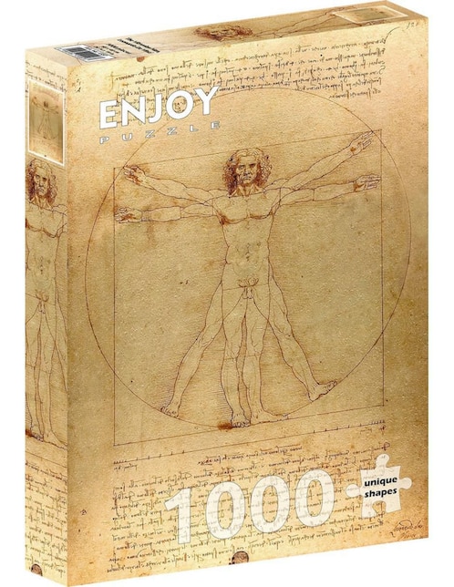Rompecabezas Leonardo da Vinci - El Hombre de Vitruvio Enjoy Puzzle 1000 piezas