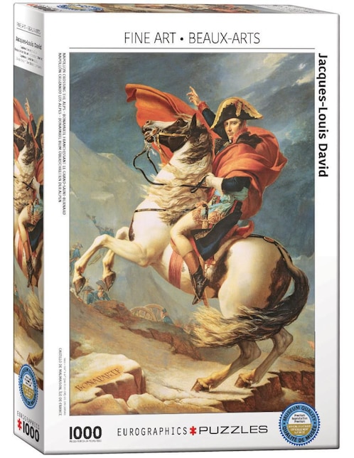 Rompecabezas Obras Maestras Napoleón Cruzando Los Alpes Eurographics 1000 piezas