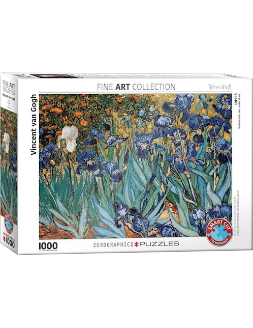 EUROGRAPHICS Rompecabezas Vincent van Gogh Flores de Iris Eurographics 1000 piezas