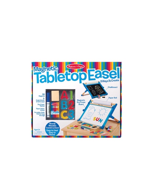 Magnetic Tabletop Easel Melissa & Doug juego arte y manualidades infantil unisex