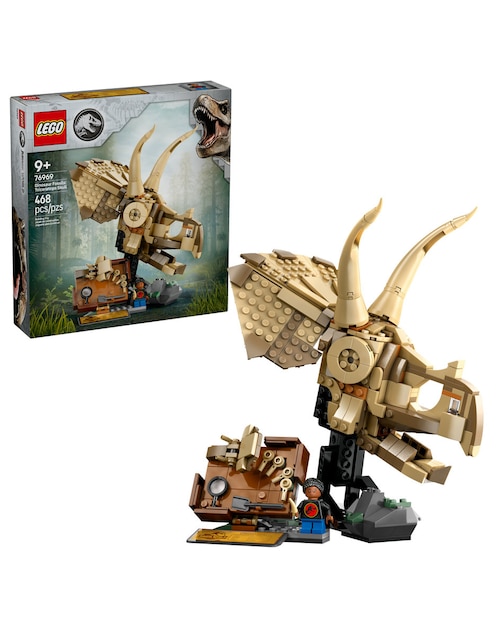 Lego Jurassic World Fósiles de Dinosaurio: Cráneo de Triceratops 76969