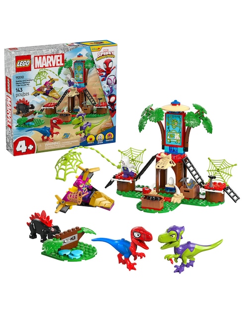 LEGO SPIDEY Lego Spidey Spidey y Gobby: Batalla de Raptores en la Base de la Casa del Árbol 11200 Marvel