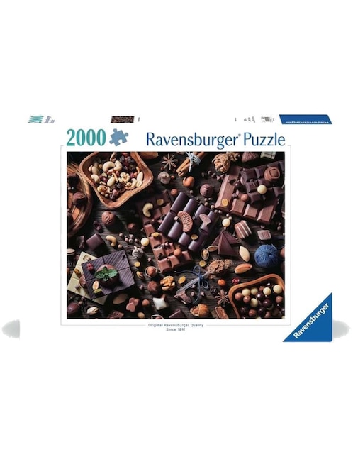 Rompecabezas Postres Paraíso de chocolate Ravensburger 2000 piezas
