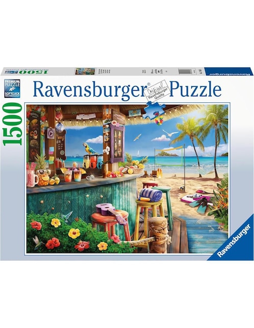 Rompecabezas Playa soleada Quiosco de la playa Ravensburger 1500 piezas