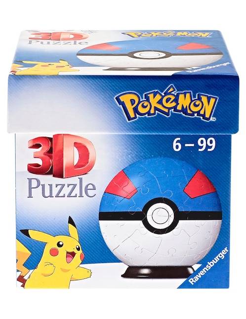 Rompecabezas Pokémon Superball azul 55 piezas 1