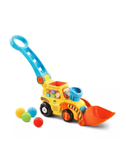 Pop-A-Balls Push & Pop Bulldozer Vtech juego didáctico infantil unisex