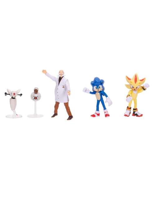 Set figuras acción Sonic The Hedgehog 3 Movie Collection Jakks Pacific