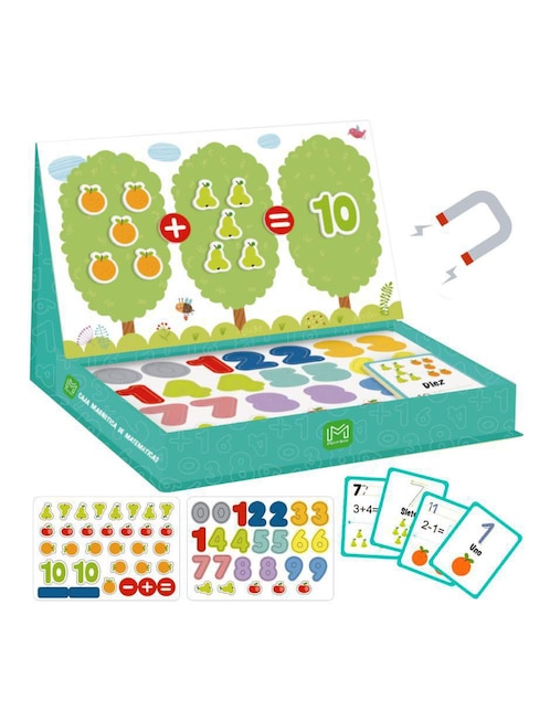 Juego didáctico de matemáticas con números y figuras Magicamente