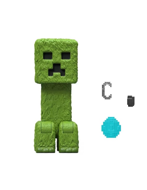 Figura de acción articulada Minecraft Creeper Mattel