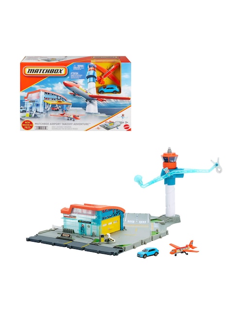 Play set vehículos Juego de Aeropuerto de Matchbox 1
