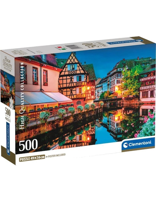Rompecabezas Clementoni Lugares especiales del mundo Strassbourg Old Town 500 piezas