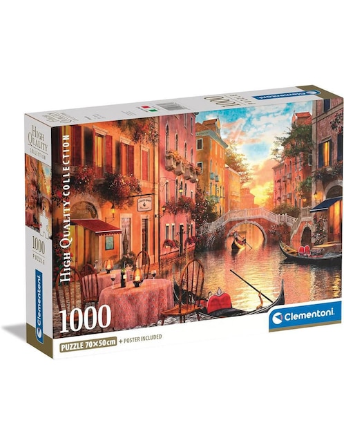 Rompecabezas Clementoni Lugares famosos del mundo Venecia 1000 piezas