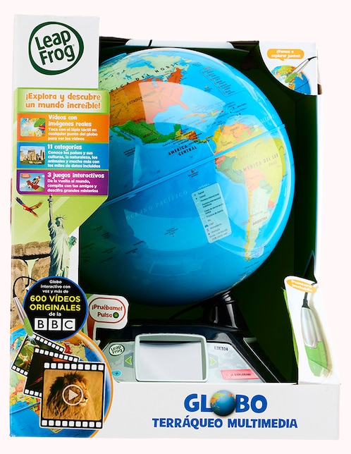 Globo Terráqueo Multimedia Vtech Leap Frog juego didáctico