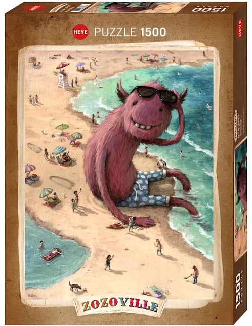 Rompecabezas artistas modernos Zozoville Chico en la Playa Heye 1500 piezas