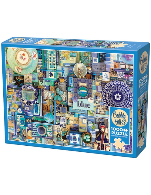 Rompecabezas Artistas Modernos Azul Shelley Davies Cobble Hill 1000 piezas