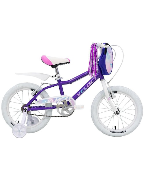 Bicicleta infantil Veloci rodada 16 para niña