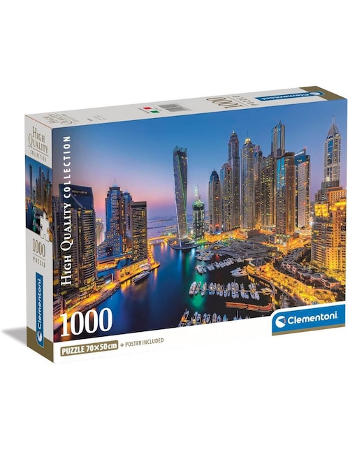 Rompecabezas Dubai Dubai Clementoni 1000 piezas