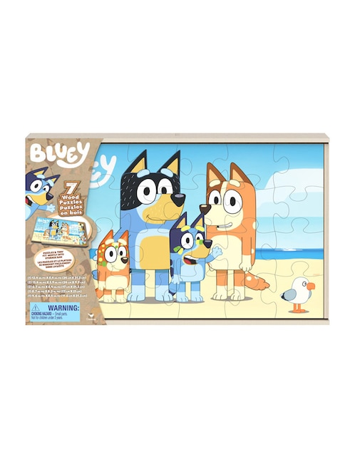 Rompecabezas Bluey 7 en 1 Spin Master 52 piezas