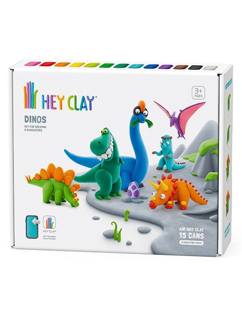 HEY CLAY Set arcilla para moldear animales dinosaurios hey clay