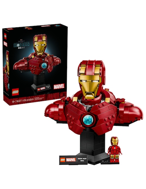 Lego Super Héroes Marvel Busto de Iron Man MK4 76327 Infinity Saga Iron Man