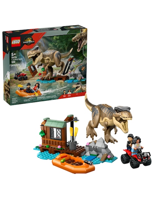 Lego Jurassic World Huida por el río y T. Rex a la caza 76975 Jurassic World