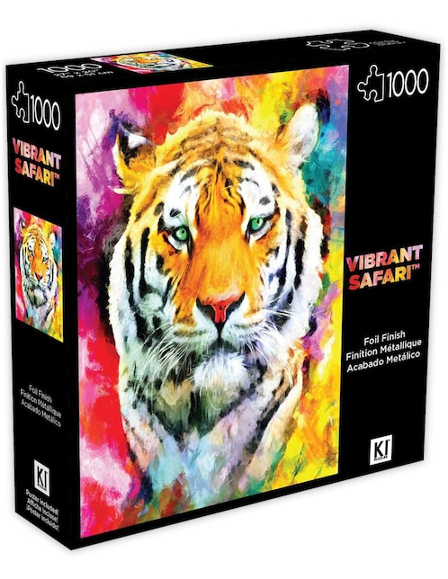 Rmpecabezas Tigre Safari vibrante 1000 piezas 1