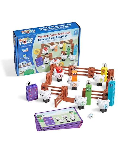 Juego de actividades de cubos Mathlink Numberblocks granja de ovejas Learning Resources