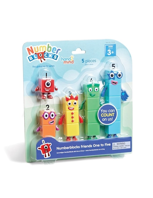 Set de figuras del uno al cinco de Numberblocks Friends Learning Resources