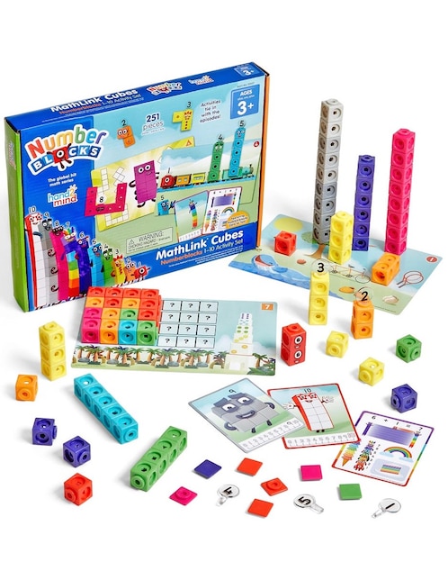 Conjunto de actividades Mathlink Cubes Numberblocks del 1 al 10