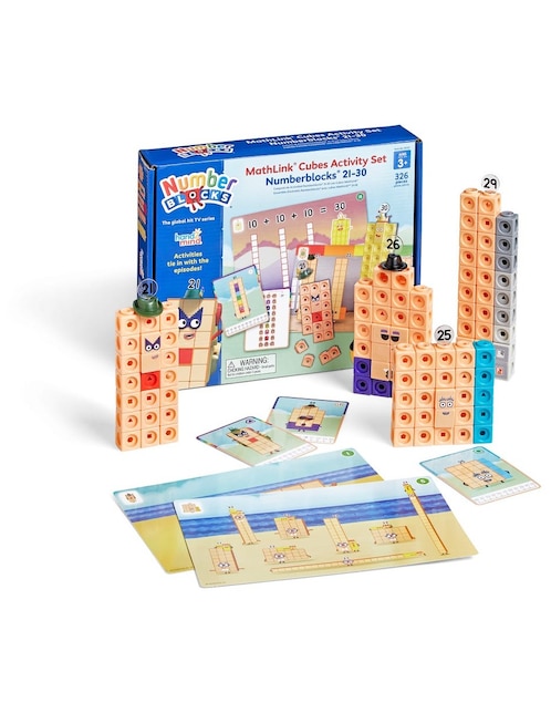 Conjunto de actividades Mathlink Cubes Numberblocks 21-30 1