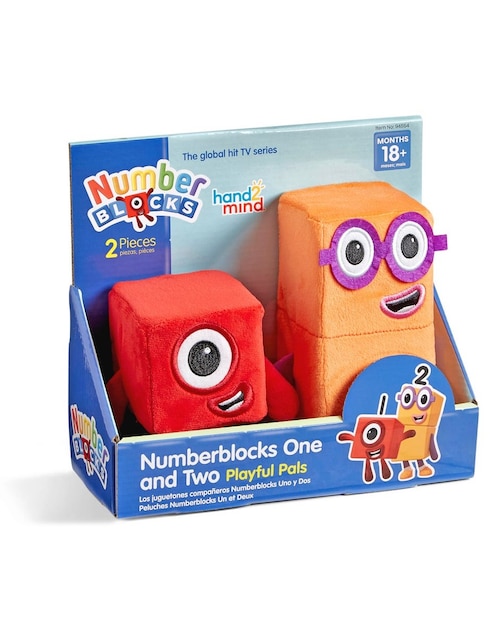 Peluche de amigos juguetones Numberblocks uno y dos Learning Resources