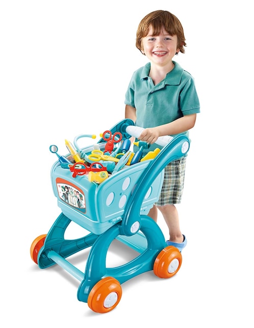 TOY TOWN Children Doctor Transformable Cart Toy Town juego de rol para niños