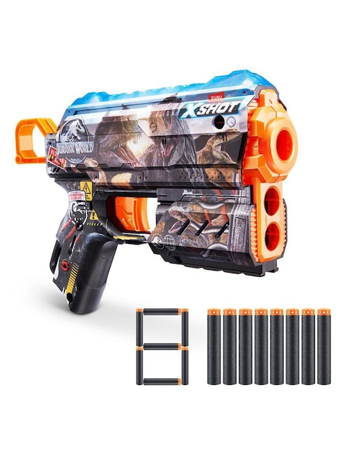 Lanzador de dardos Zuru Skins Flux Blaster Jurassic World
