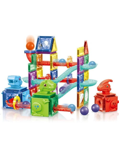 Pingüe Set de bloques de construcción magnéticos 3D hd128a