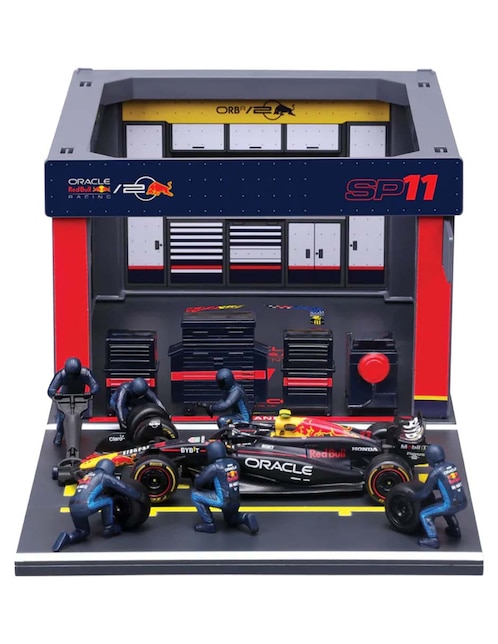 Pits Stop Diorama Bburago Red Bull Racing