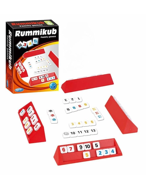 Pingüe Rummikub juego de mesa Stem rummy clásico y familiar para 4 jugadores