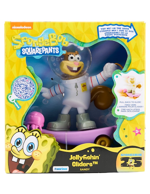 Figura de acción Arenita Mejillas Bob Esponja con movimiento
