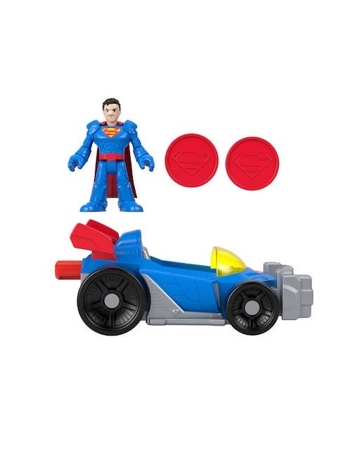 Set figuras acción articulada DC Super Friends Superman Imaginext