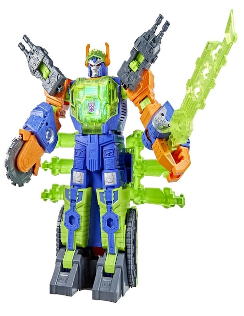 Figura de acción articulada : War for Cybertron Scorponok Transformers con luz y sonido