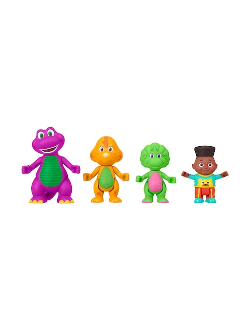 Set figuras acción articulada Barney's World Barney especial Mattel