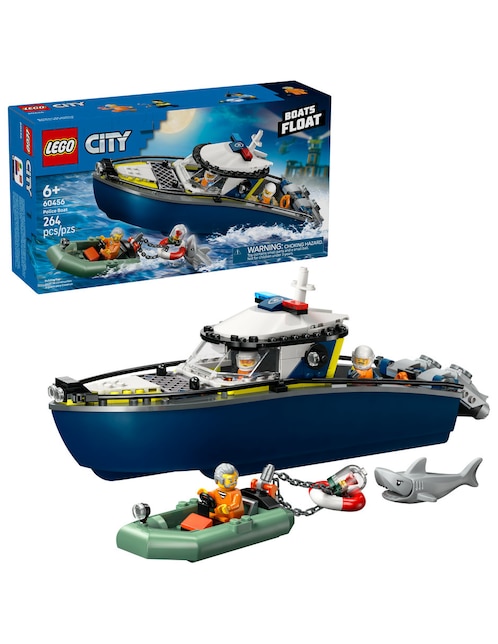 Lego City Lego Persecuciónen Barco de Policía 60456 Lego City
