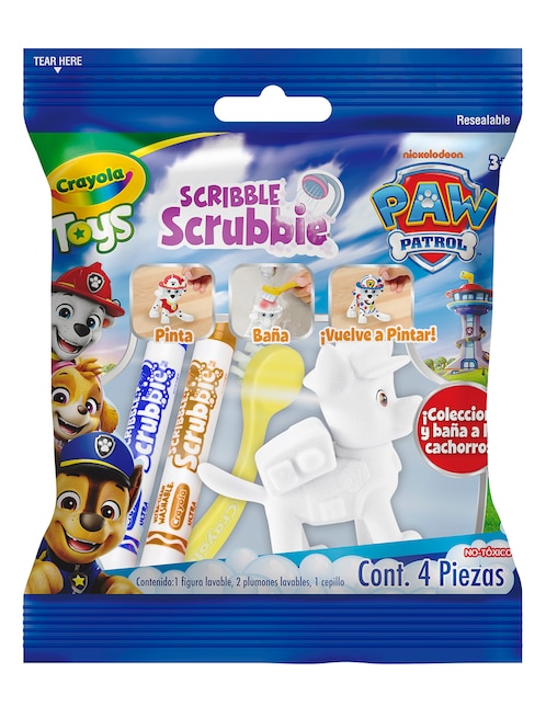 Scribble Scrubbie Crayola Paw Patrol juego arte y manualidades infantil unisex