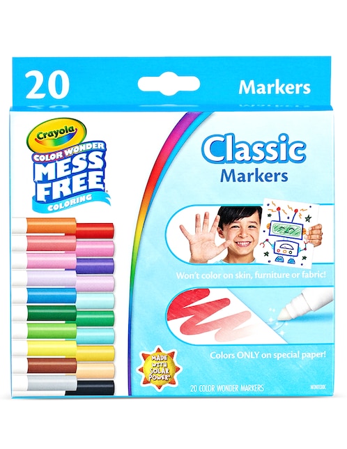 CRAYOLA Plumones clásicos Crayola juego arte y manualidades infantil unisex