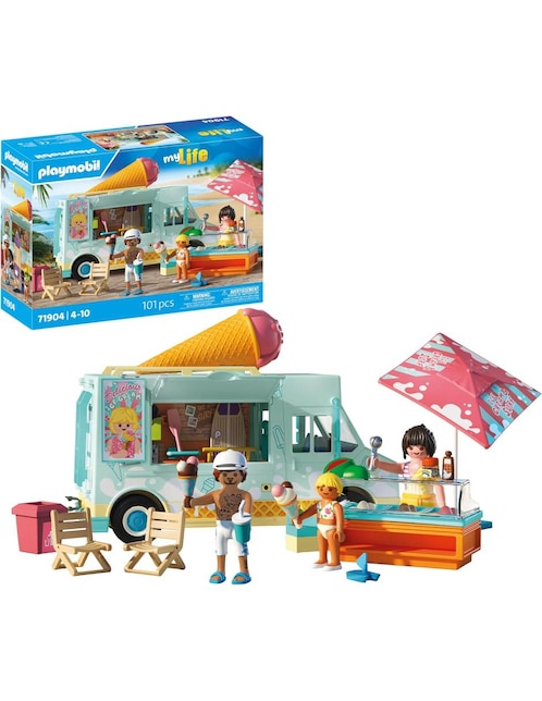 PLAYMOBIL Playmobil Camión de helados con tienda de surf 71904