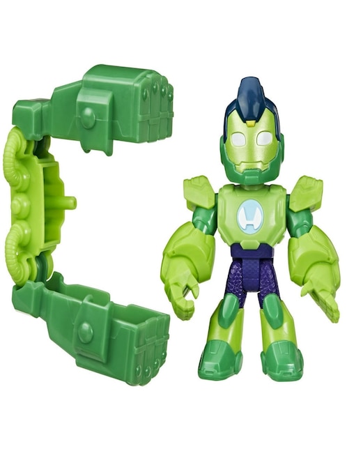 Figura de acción articulada Iron Man And His Awesome Friends Iron Hulk Vehículo Marvel