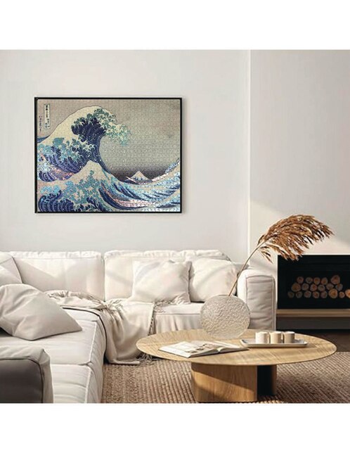 Rompecabezas La gran ola de Hokusai metalizado Flink 1000 piezas 2