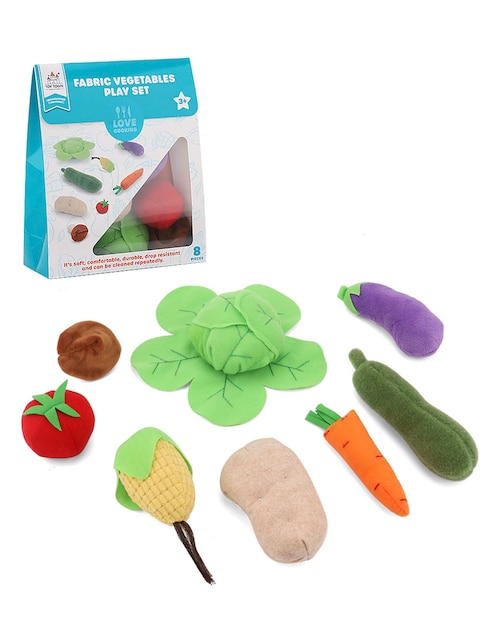 Juego de verduras de tela juego de rol para niños 1