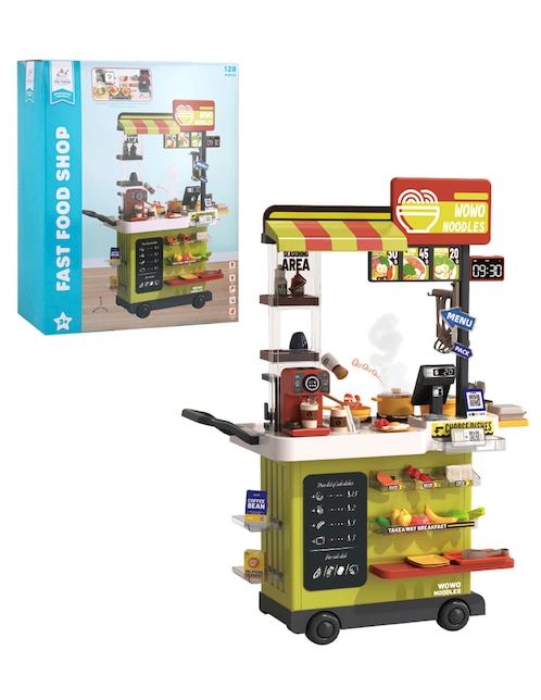 TOY TOWN Fast Food Shop Toy Town juego de rol para niños