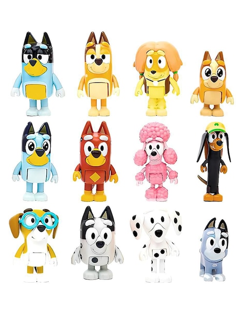 Set figuras acción articulada Bluey Generica