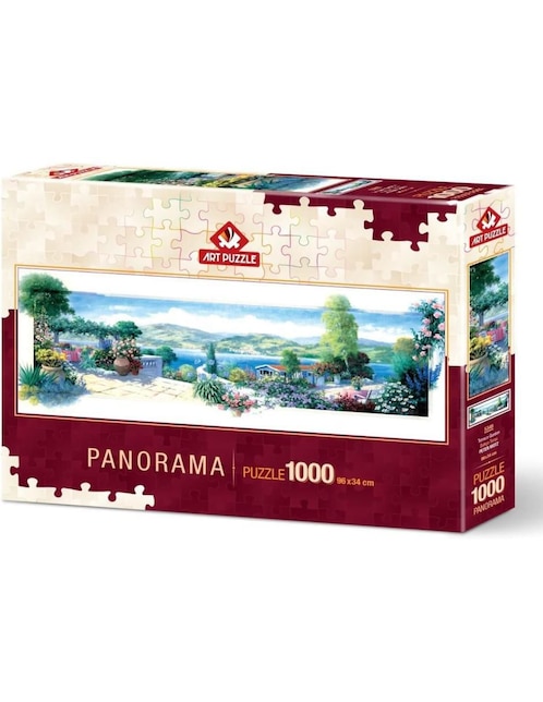 Rompecabezas paisaje terraza jardin Panorama Art Puzzle 1000 piezas